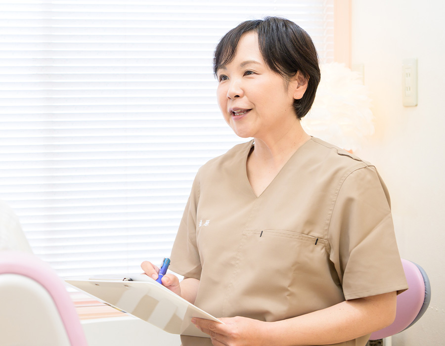 女性歯科医師による痛みに配慮したやさしい治療